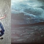 The two paintings, Alice, and Alice Enters Wonderland are both by Kristin Campbell.