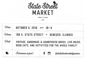 Head Downtown Geneseo for State Street Market!