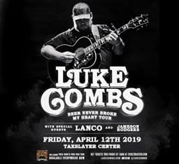 Luke Combs Makes Tour Stop at the TaxSlayer Center!