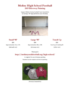 Show Your Moline Pride with Your Very Own Driveway ‘M’