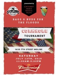 Have Some Fun at Bags & Buds for the Floods this Weekend!
