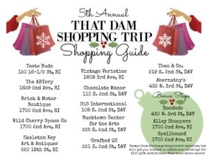 Shop Local With That Dam Shopping Trip!
