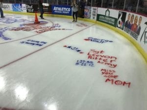 Painting The Ice For Veterans With The Quad City Storm!