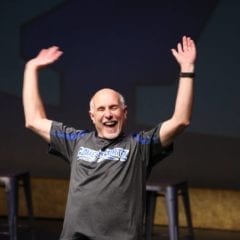 Jeff Adamson at one of the last performances for Comedy Sportz.