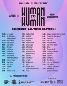 Human to Human Brings 12 Hours of Live Music to Facebook