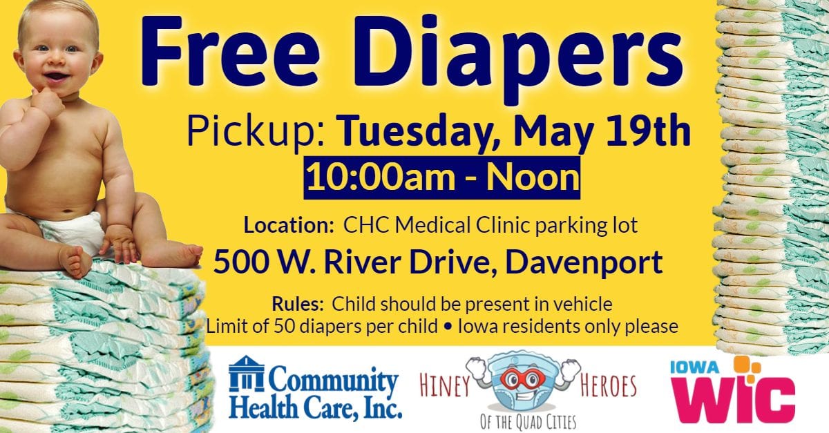Community Health Care Giving Away Free Diapers On Tuesday Quad Cities