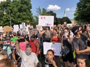 Peaceful Protests To Raise Awareness Fill Davenport's VanderVeer Park