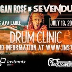Drum Clinic with Morgan Rose of Sevendust Rockin In
