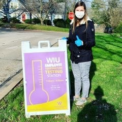 WIU Health Sciences and Social Work Students Helping Patients During Pandemic