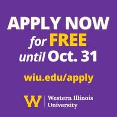 Western Illinois University Waiving Its Application Fee Through October 31