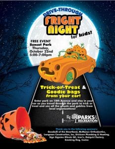 Fright Night Moves To Rock Island's Sunset Park Thursday Night!
