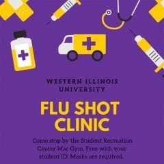 Free Flu Shot Clinic Scheduled for WIU-Macomb Students Nov. 10