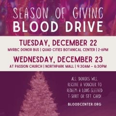 Season Of Giving Blood Drive Comes To Rock Island