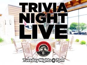 Live On Tuesday Night, It's Trivia Night Live!