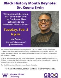 Ervin to Deliver WIU's Black History Month Keynote Address Virtually Feb. 2