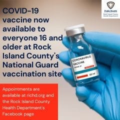 BREAKING: Rock Island County Expands Vaccinations To Anyone Over 16