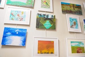 8-Year-Old Davenport Boy Has Colorful Art Exhibit at Botanical Center