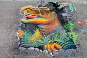 Quad City Arts Chalk Art Fest Shining On Downtown Rock Island