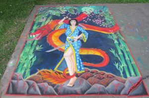 Quad City Arts Chalk Art Fest Shining On Downtown Rock Island