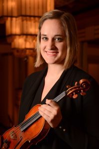 QCSO violinist and teacher Carolyn Van De Velde.