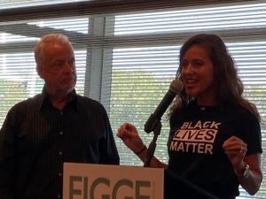 Michelle and Jim Russell discuss their $20,000 gift to the Figge for a new Art Diversity and Equity Fund.