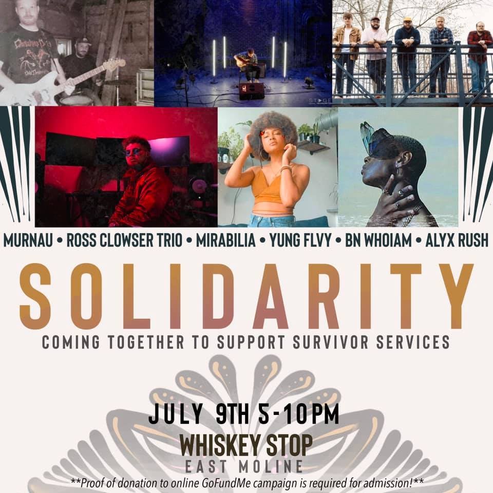 The poster for a musical fundraiser on July 9 at Whiskey Stop, 726 15th Ave., East Moline.