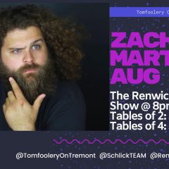 Zach Martina Bringing The Funny To Tomfoolery On Tremont