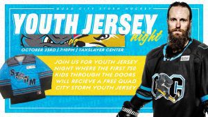 Quad City Storm Return To Action Saturday With Youth Jersey Night!
