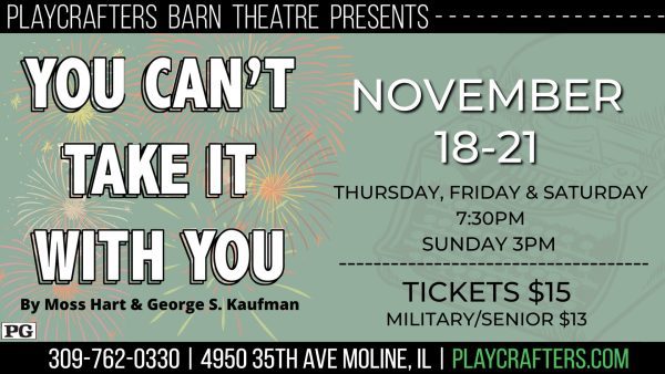 Playcrafters Barn Theatre Presents 'You Can't Take It With You' This Weekend