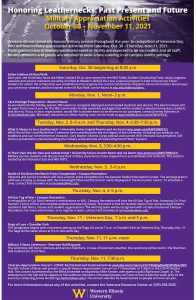 Military Appreciation Activities Run Through Nov. 11 at Western Illinois University