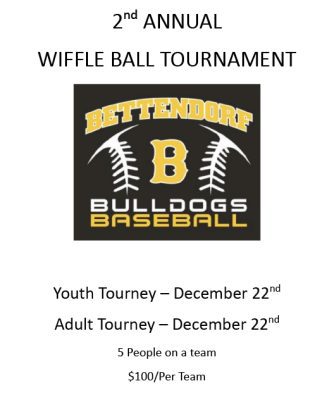 Bettendorf High School Wiffleball Tournament Being Held This Week