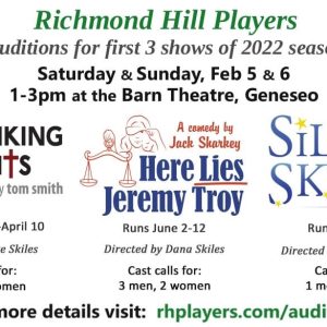 Richmond Hill Auditions Slated for Saturday and Sunday