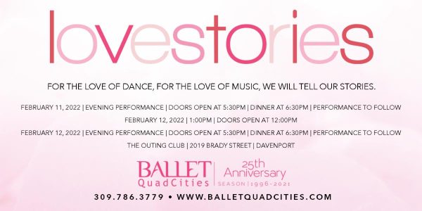 Ballet Quad Cities Presenting Love Stories For Valentine's Day