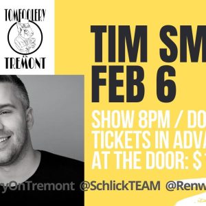 Tomfoolery On Tremont Presents Tim Smith TONIGHT At Renwick Mansion In Davenport