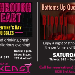 Rock Island's Speakeasy Presents 'Shots Through The Heart' Comedy Special TONIGHT!