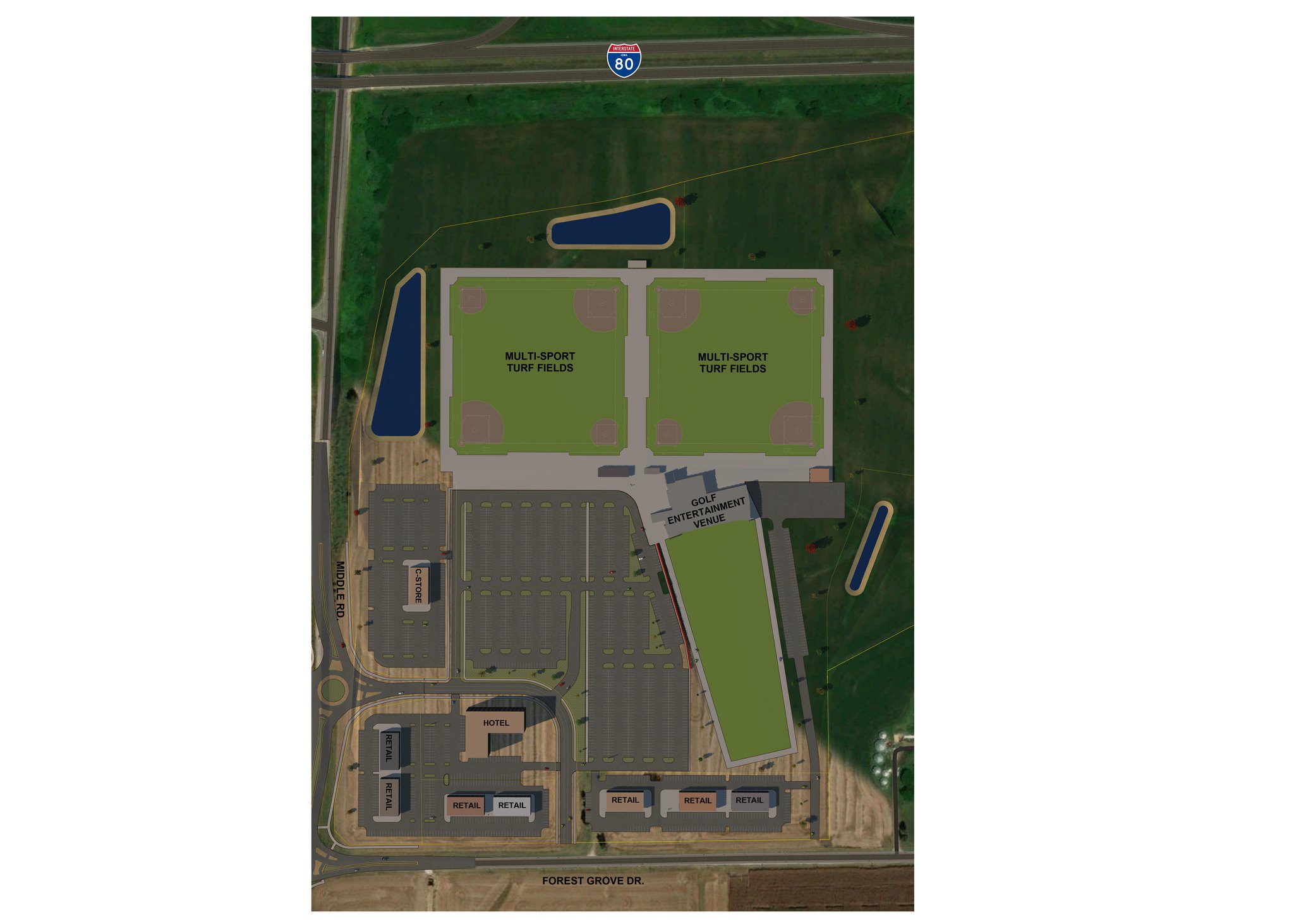 Iowa Sports Complex Expanding With MultiLevel Golf Course, Turf Fields
