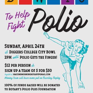 Western Illinois University Hosting Bowlio for Polio April 24