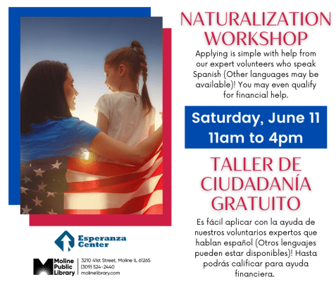 Moline Public Library Offers Free Assistance with Naturalization Process