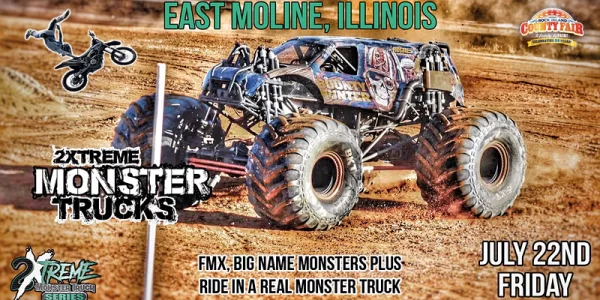2xtreme Monster Truck Show Drives Into East Moline July 22