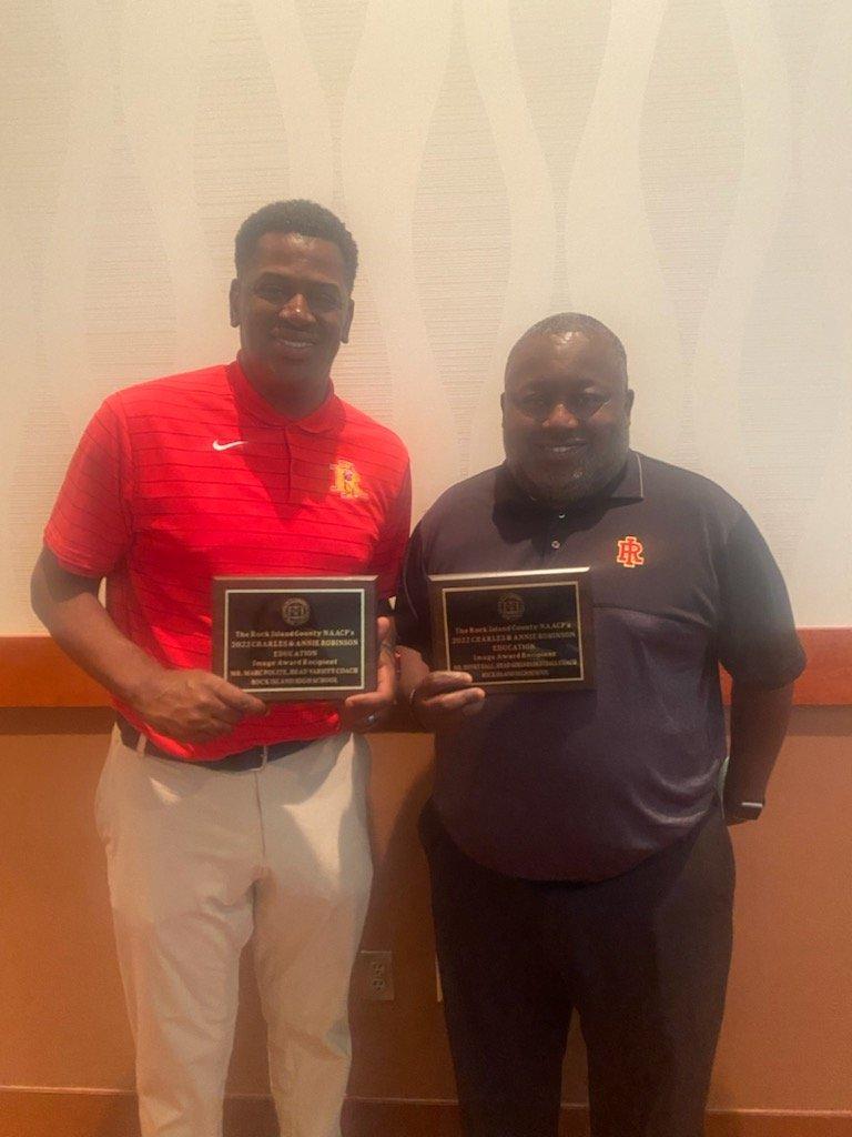 Rock Island High Schools Coaches Recognized by NAACP With Award