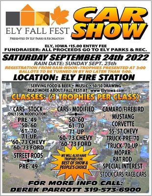 Ely Fall Fest Car Show 