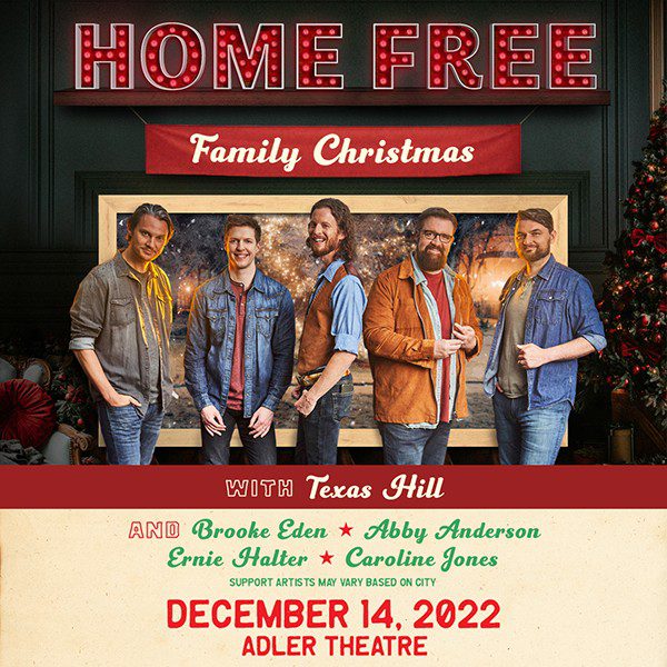 Home Free Family Christmas Coming To Iowa's Adler Theatre TONIGHT