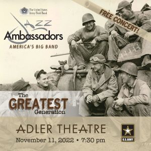 Jazz Ambassadors Playing At Iowa's Adler Theatre Nov. 11