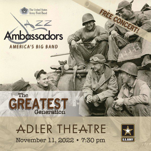 Jazz Ambassadors Playing At Iowa's Adler Theatre Nov. 11 Quad