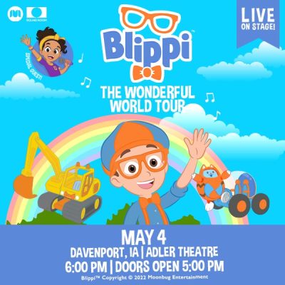 Blippi! The Wonderful World Tour Coming To Davenport's Adler Theatre