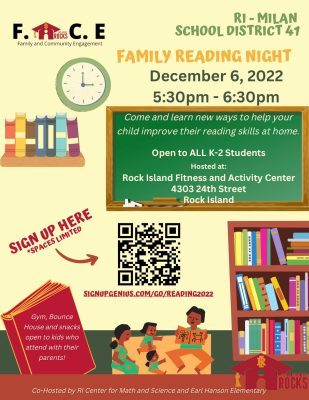 Rock Island Schools Holding Reading Night Dec. 6