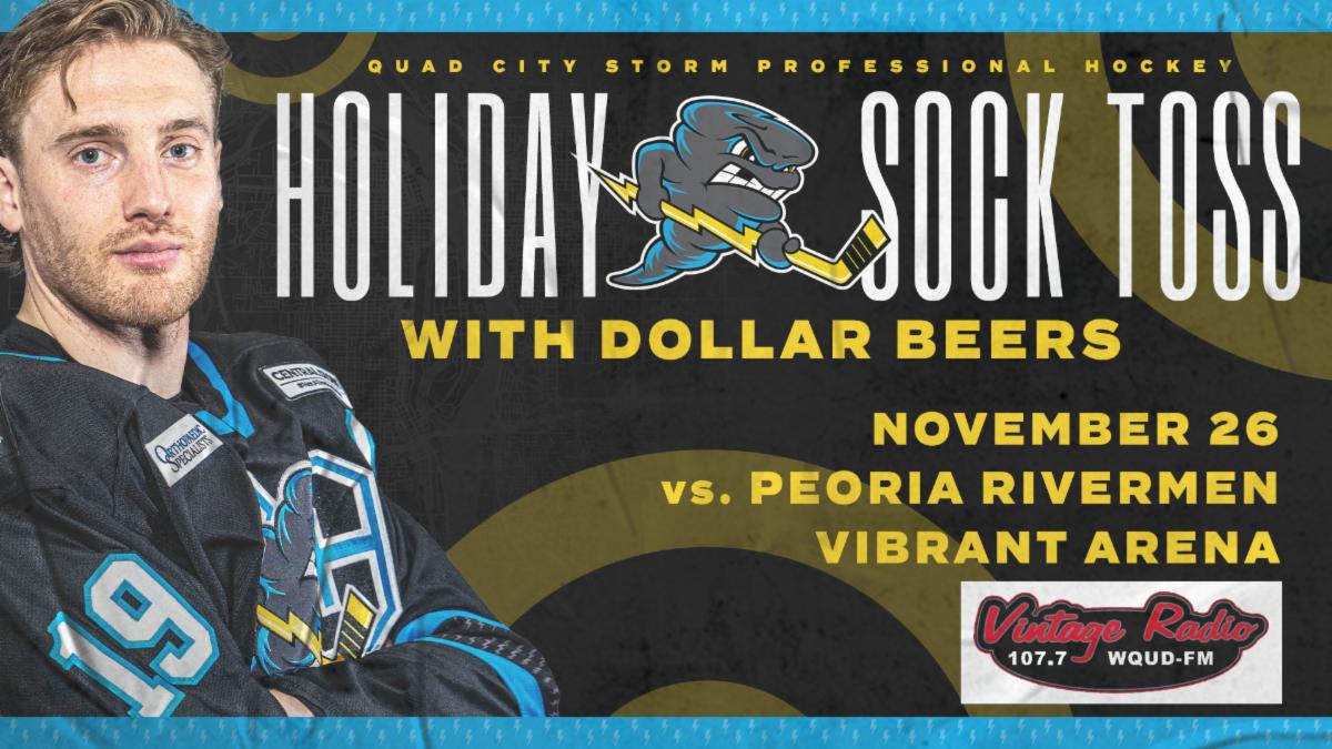 Quad City Storm Host Dollar Beer Night, Sock Toss This Weekend Quad