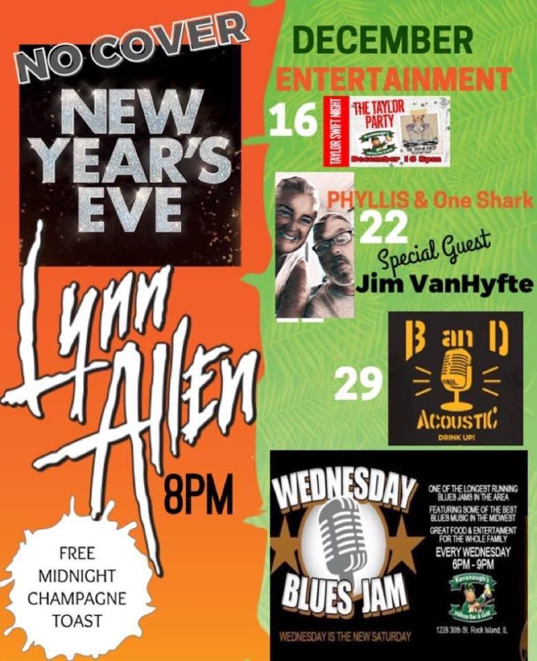 Spend The 'Last Night' Of 2022 At Rock Island's Kavanaugh's Rockin