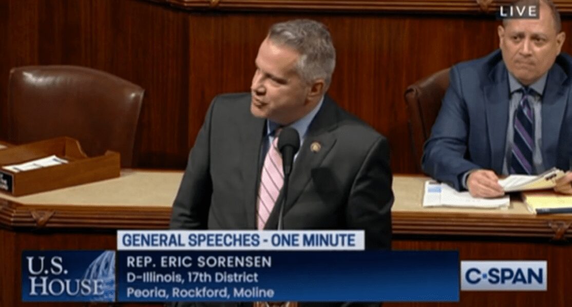 Illinois Congressman Sorensen Delivers First House Floor Speech