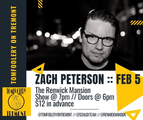 Zack Peterson Bringing The Funny To Davenport's Renwick Mansion Tonight